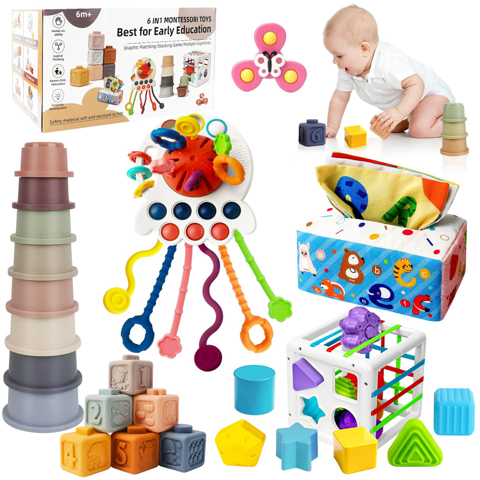 EPOGG pull string toy enhances fine motor skills and sensory exploration.