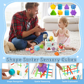 EPOGG stacking blocks support shape recognition and gentle teething-friendly play.