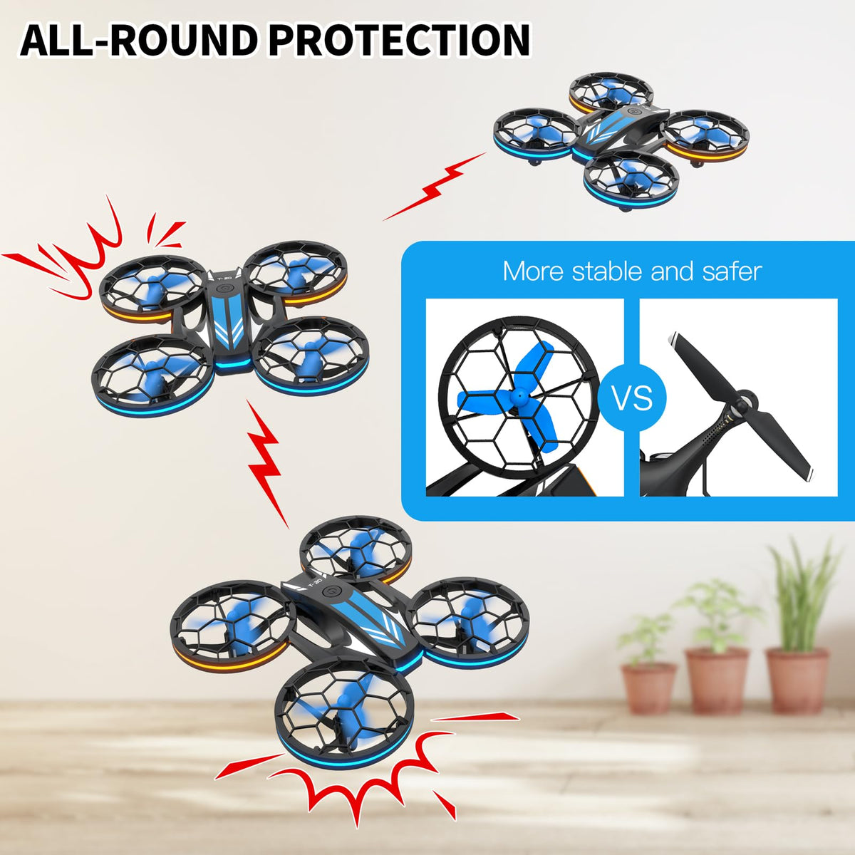 Epstur drone enables 3D flips for impressive tricks.