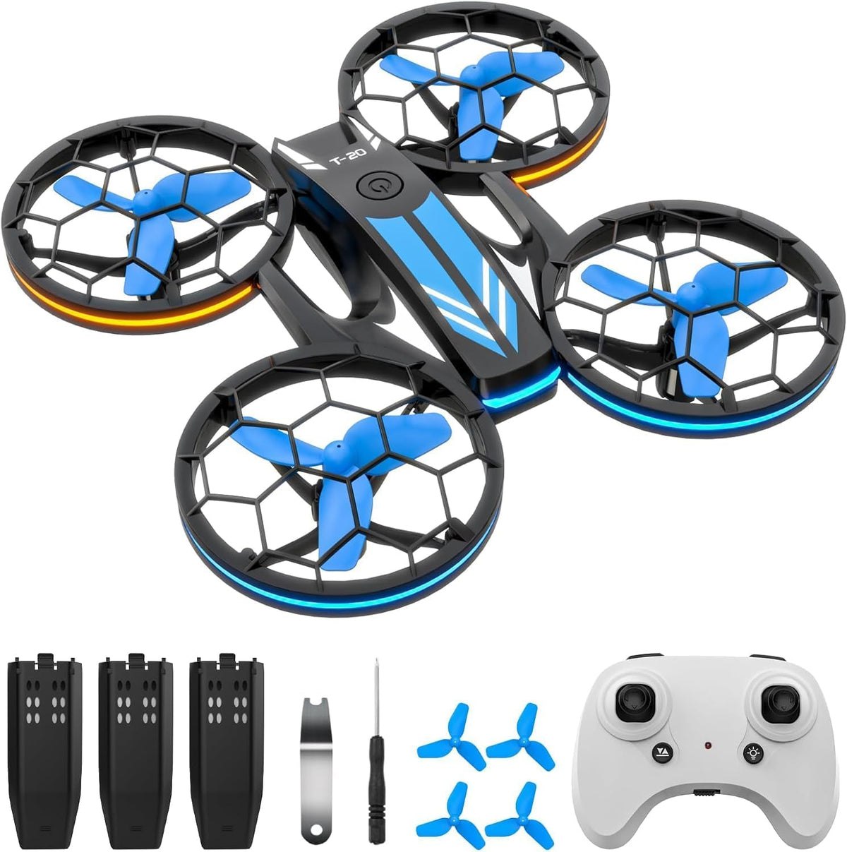 Epstur drone with night LED lights for dramatic dusk flights.
