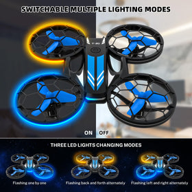Epstur drone with propeller guards for safer beginner practice.