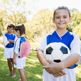 Equsion pink soccer birthday supplies for fun reusable gifts