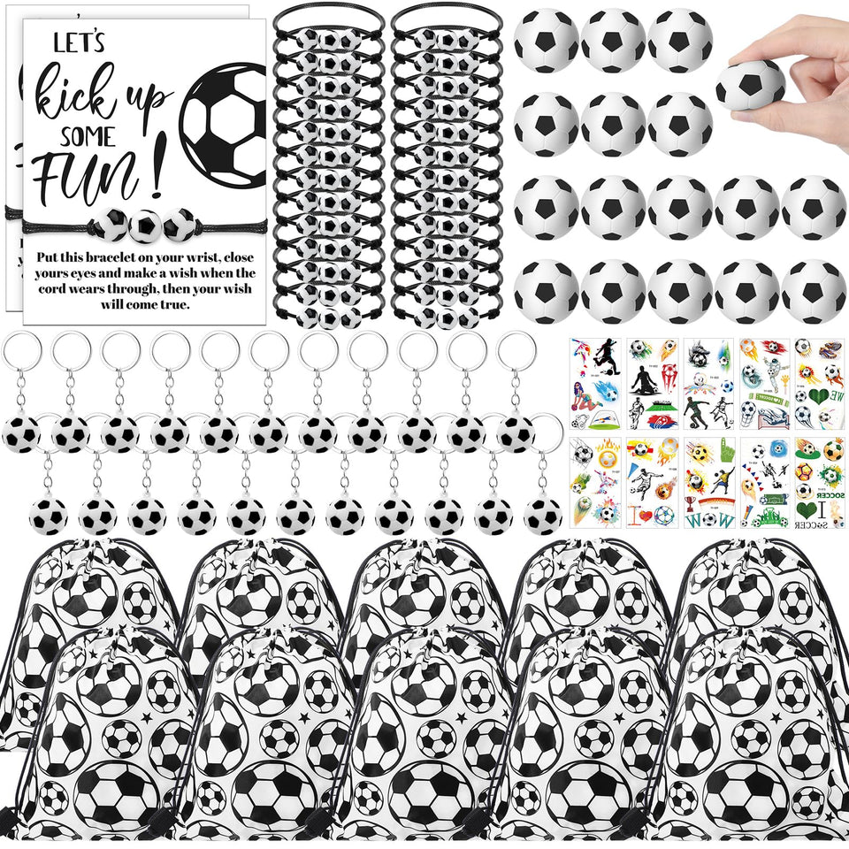 Equsion soccer drawstring bags for party favors and gifts