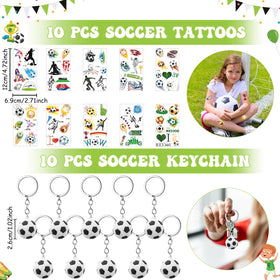 Equsion soccer stickers decorate party favors with color