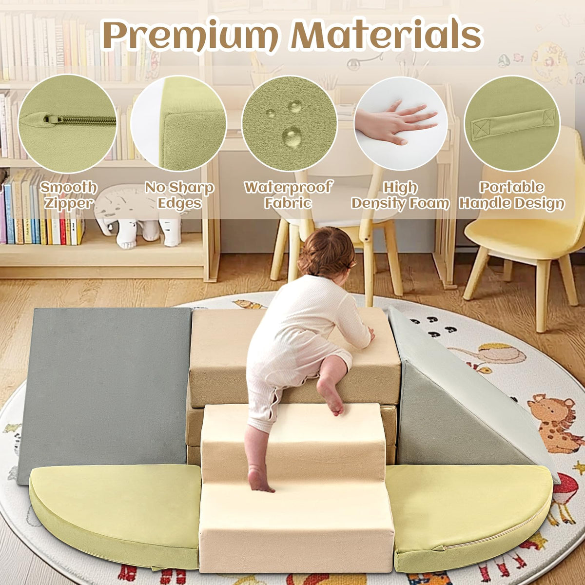Erament two slides and staircase: engaging interaction for active toddlers