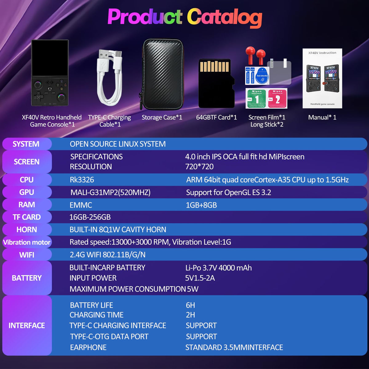 EraVortx XF40V bundle includes protective bag and screen film for gifting
