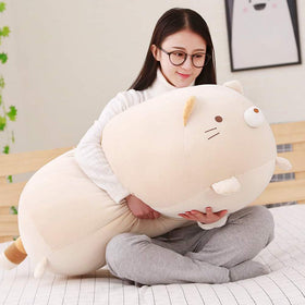 ERDAO big cat pillow designed for hugging and cozy comfort.
