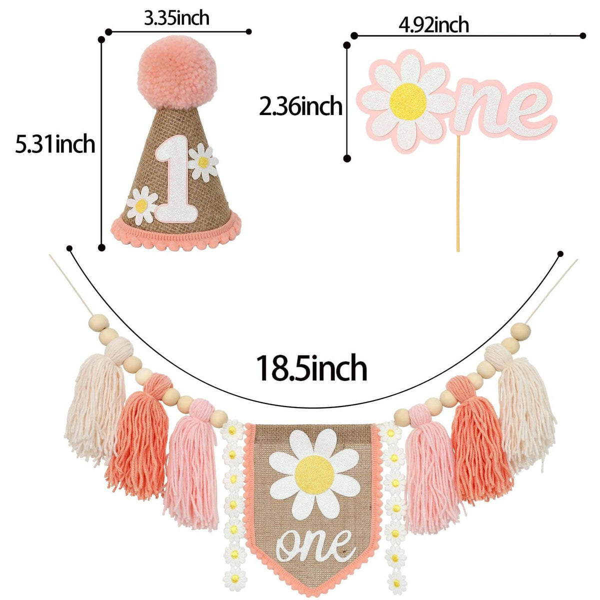 Ereniko highchair banner easily fits most highchairs for a neat, secure presentation.