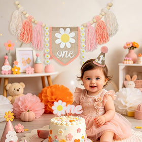Ereniko handmade felt first birthday hat keeps little guests stylish and secure.