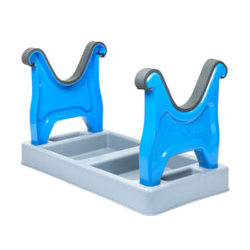 Ernst Manufacturing Ultra Stand base and cradles keep RC planes secure during assembly.