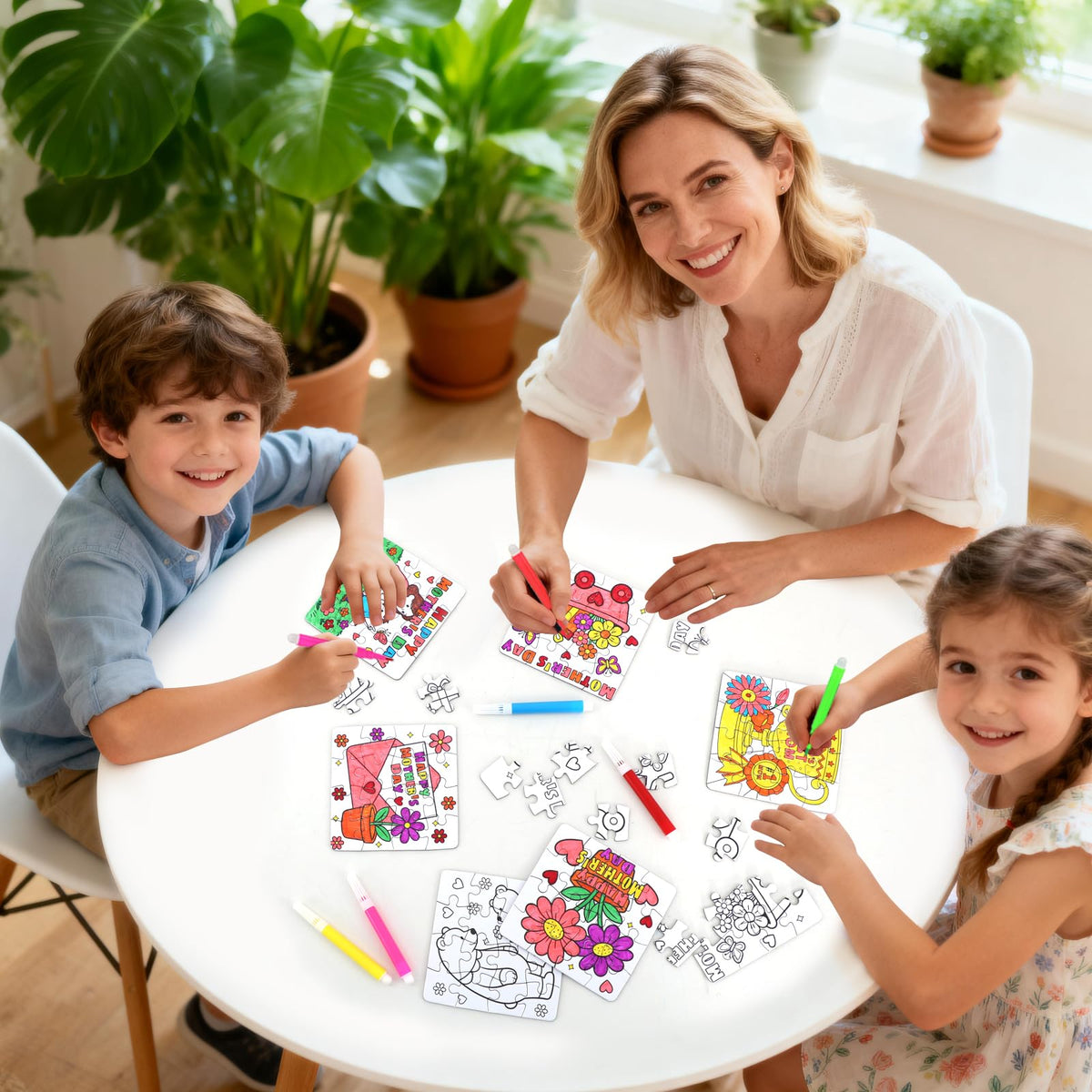 ERTIUANIO Mother’s Day classroom favors puzzle color patterns for groups
