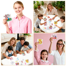 ERTIUANIO reference pictures guide coloring and puzzle assembly