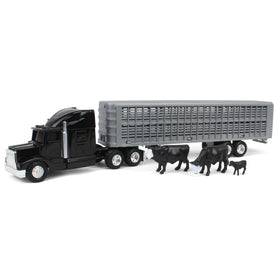 ERTL 1/64 black semi-truck image for imaginative farm play