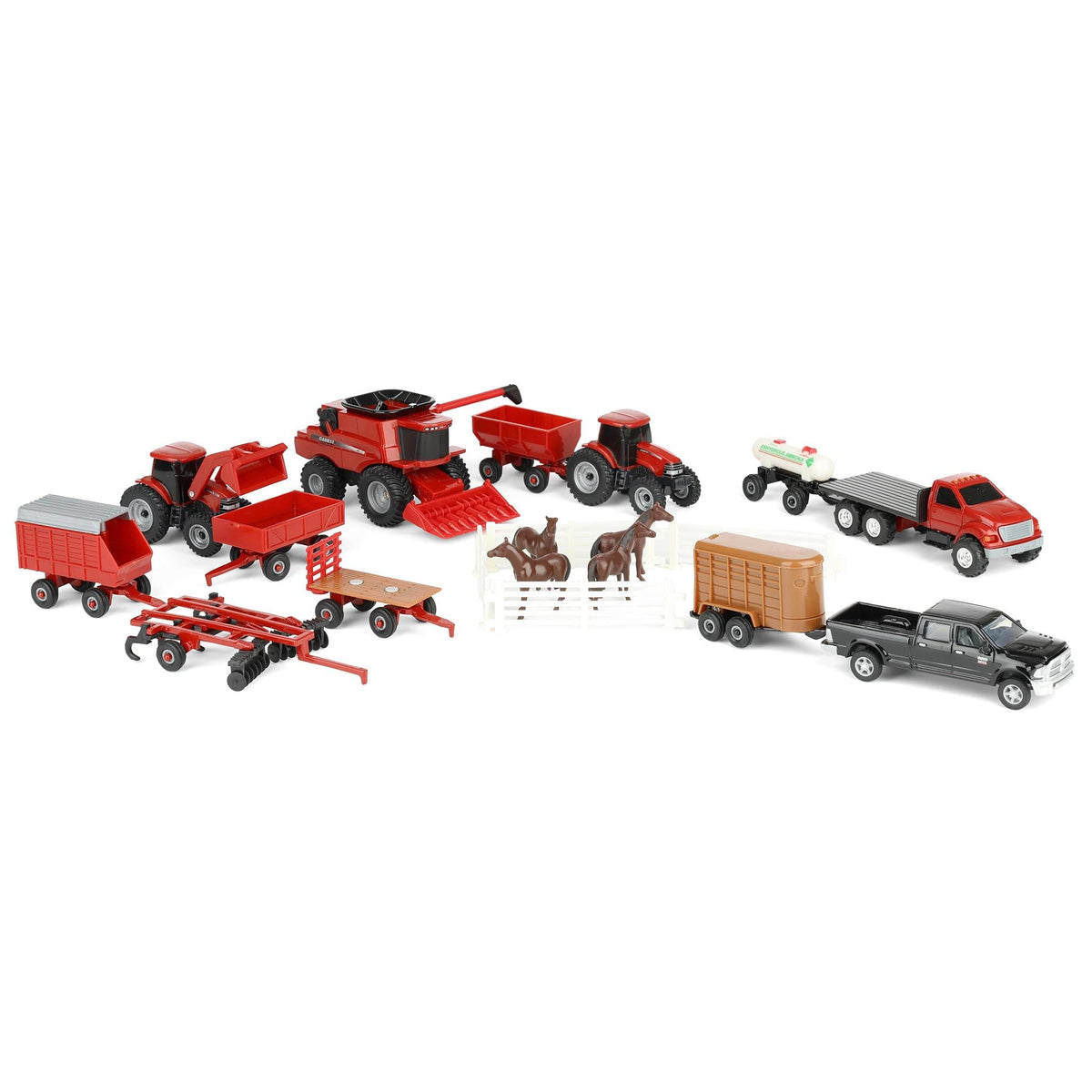 ERTL Case IH Gator 1:64 scale with rugged wheels for outdoor pretend farming.
