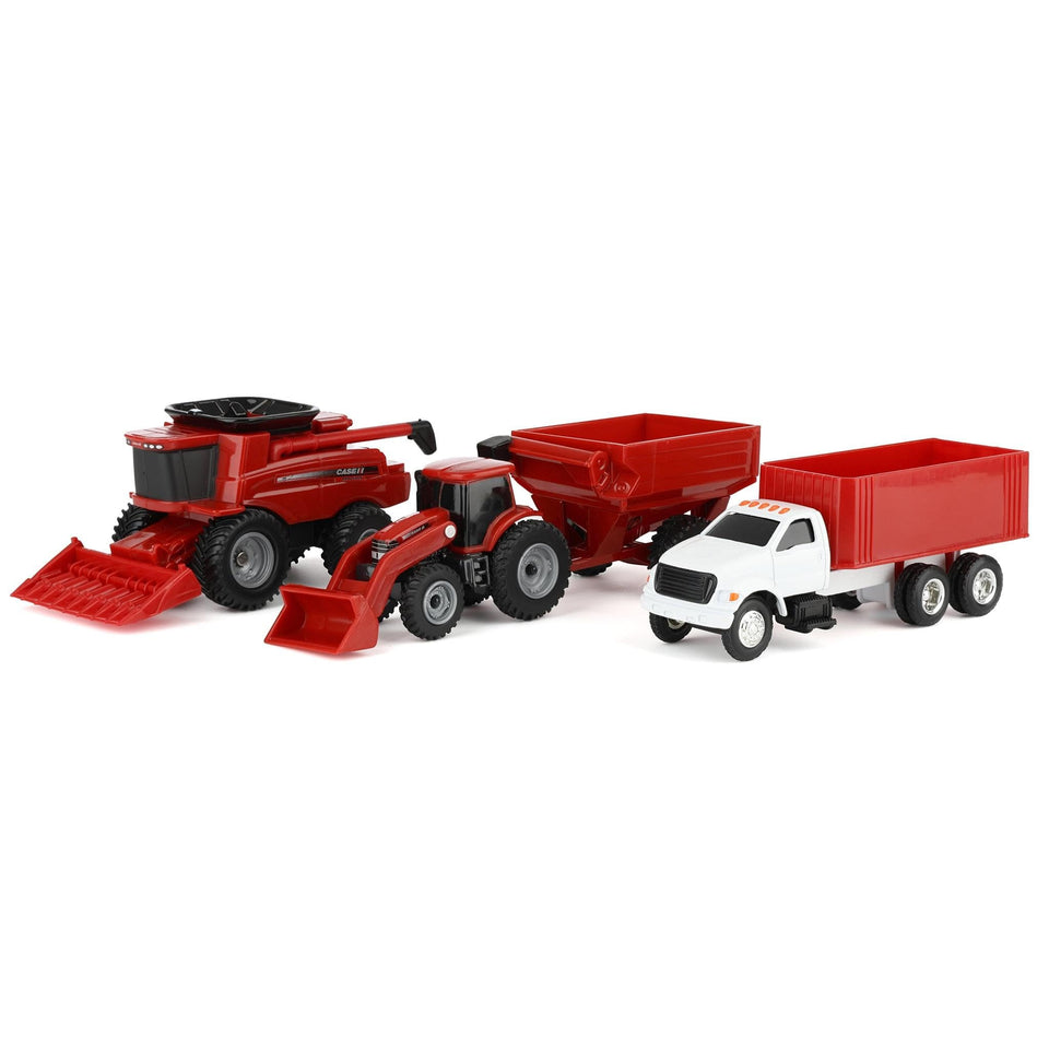 ERTL Case IH Harvest 4 Piece Set combine: detailed realism for immersive play.