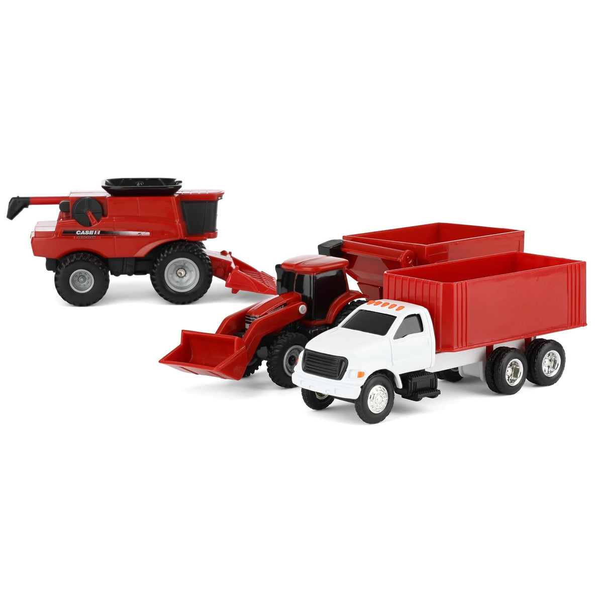 ERTL Case IH Harvest 4 Piece Set grain cart: smooth wheels for easy mobility.