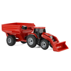 ERTL Case IH Harvest 4 Piece Set loader action: engaging play with movable parts.
