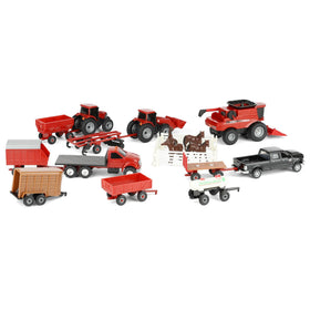 ERTL Case IH wagon 1:64 scale connects with trailers for flexible play.