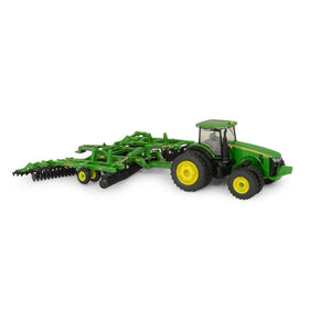 ERTL John Deere 8320R tractor front view for display and imaginative play.