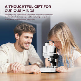 ESAKO Dual LED Kids Microscope insect and mineral specimens for curiosity-driven exploration