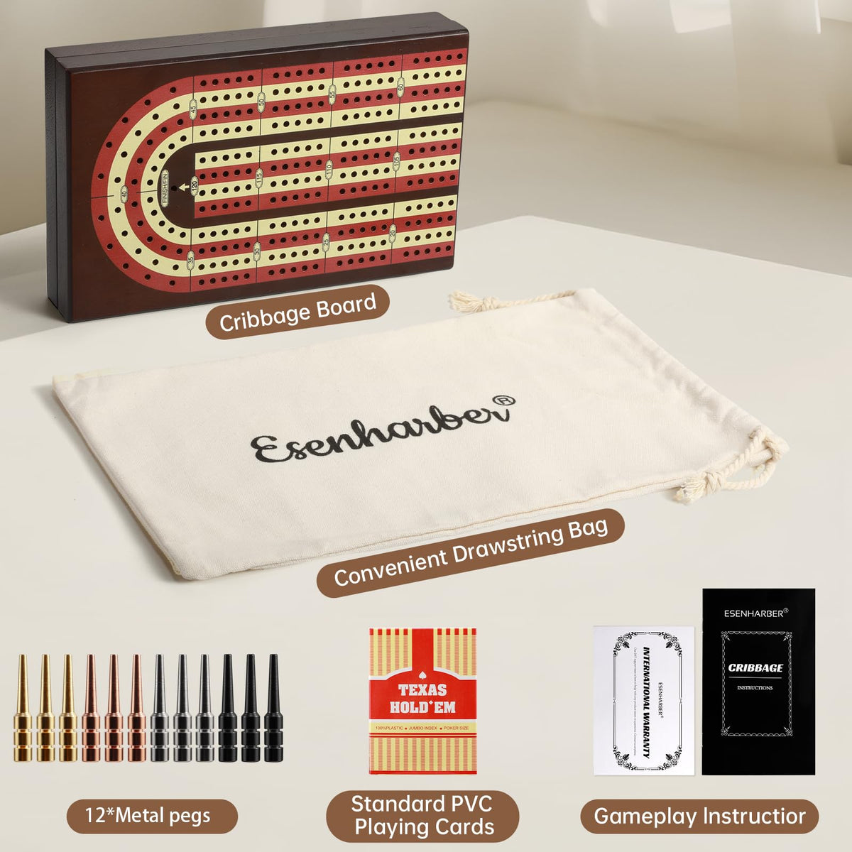 ESENHARBAR included full deck of cards for quick rounds