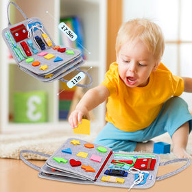Esjay soft fabrics and portable design offer safe, travel-friendly learning.
