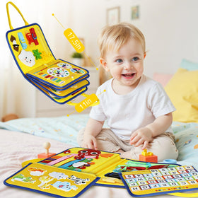 Esjay busy board shapes and jigsaw page fosters recognition and imagination