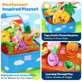 Esjay watering plush adds interactive planting fun and fine motor practice