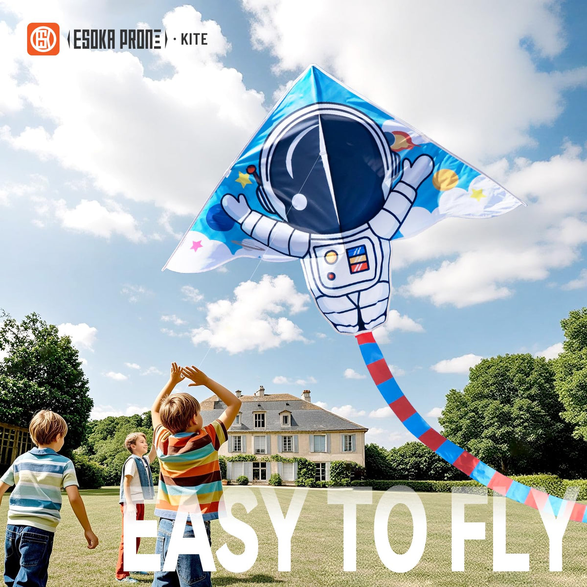ESOKA PRON kite-family-outdoor-fun supports shared moments of outdoor play.