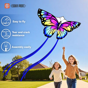 ESOKA PRON easy-to-fly handle kite, quick setup for beginners.