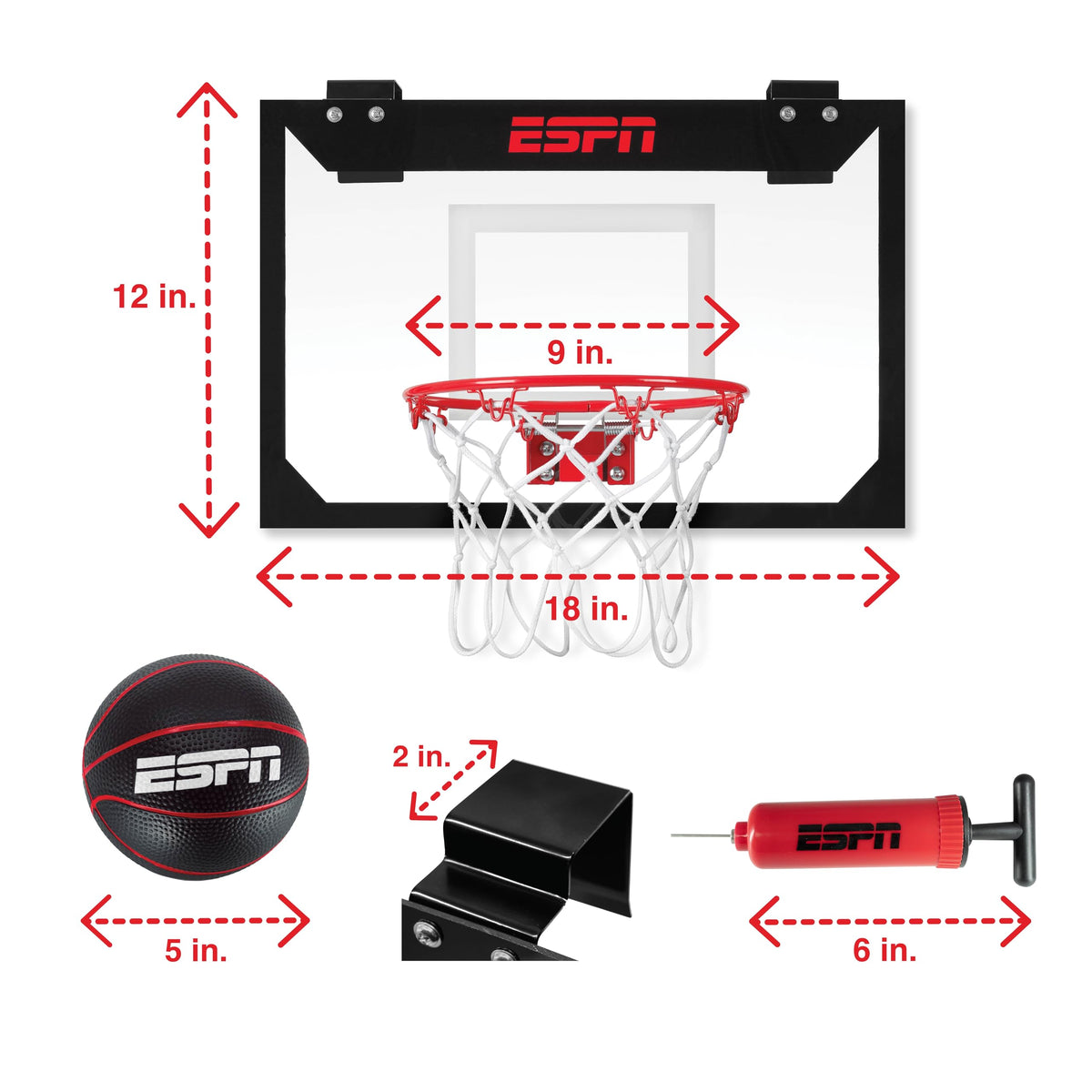 ESPN mini hoop is ideal for family game night across all ages
