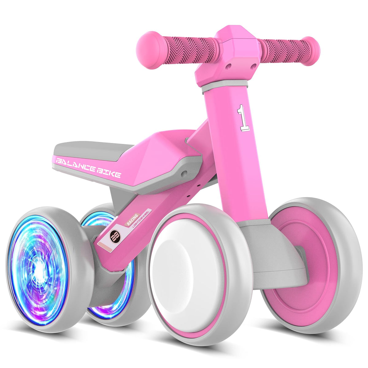 ESPRAY Colorful Lighting Balance Bike wheel spin lights for engaging outdoor play.