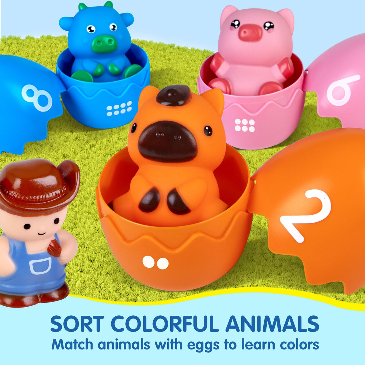 Espray farmer finger puppets spark storytelling and social interaction during playtime.