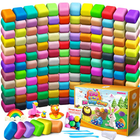 ESSENSON air-dry clay kit with 150 colors for vibrant kid-friendly art projects.