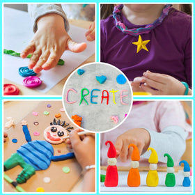 ESSENSON Air Dry Clay 180 Colors gift pack highlights a perfect kid-friendly present