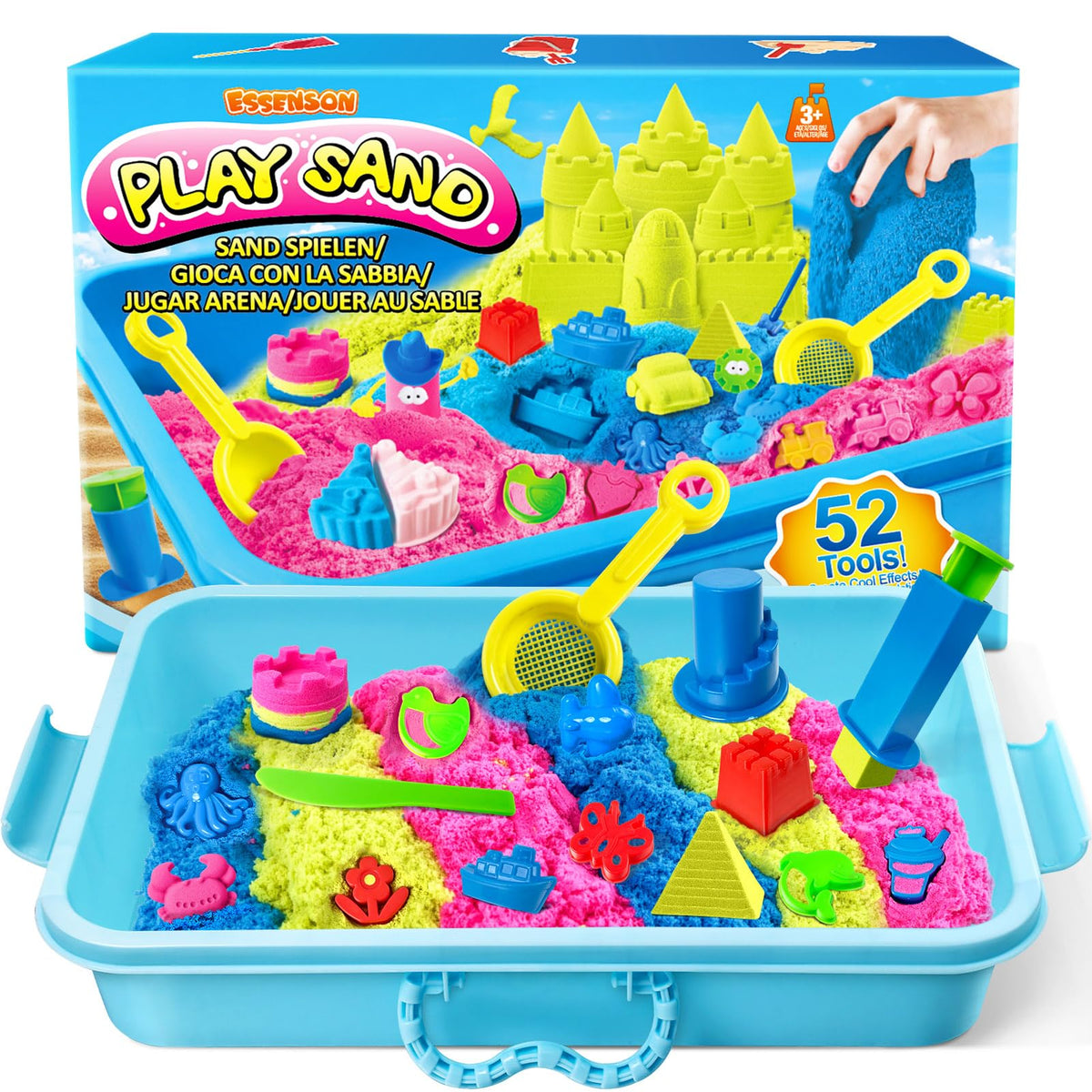 ESSENSON decorative accessories spark imaginative scenes and colorful sand sculptures.