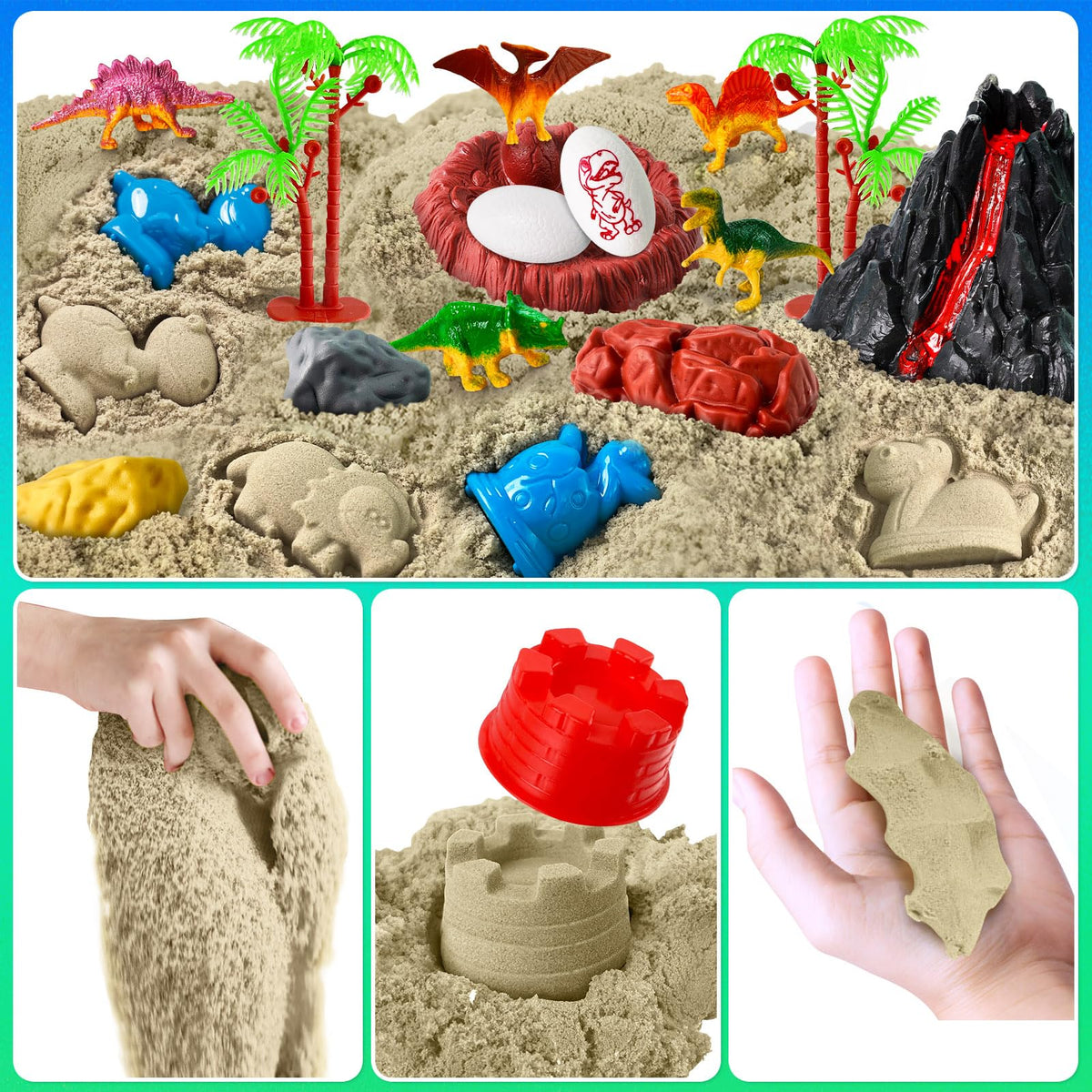 ESSENSON dino-landscape creation inspires storytelling during play.