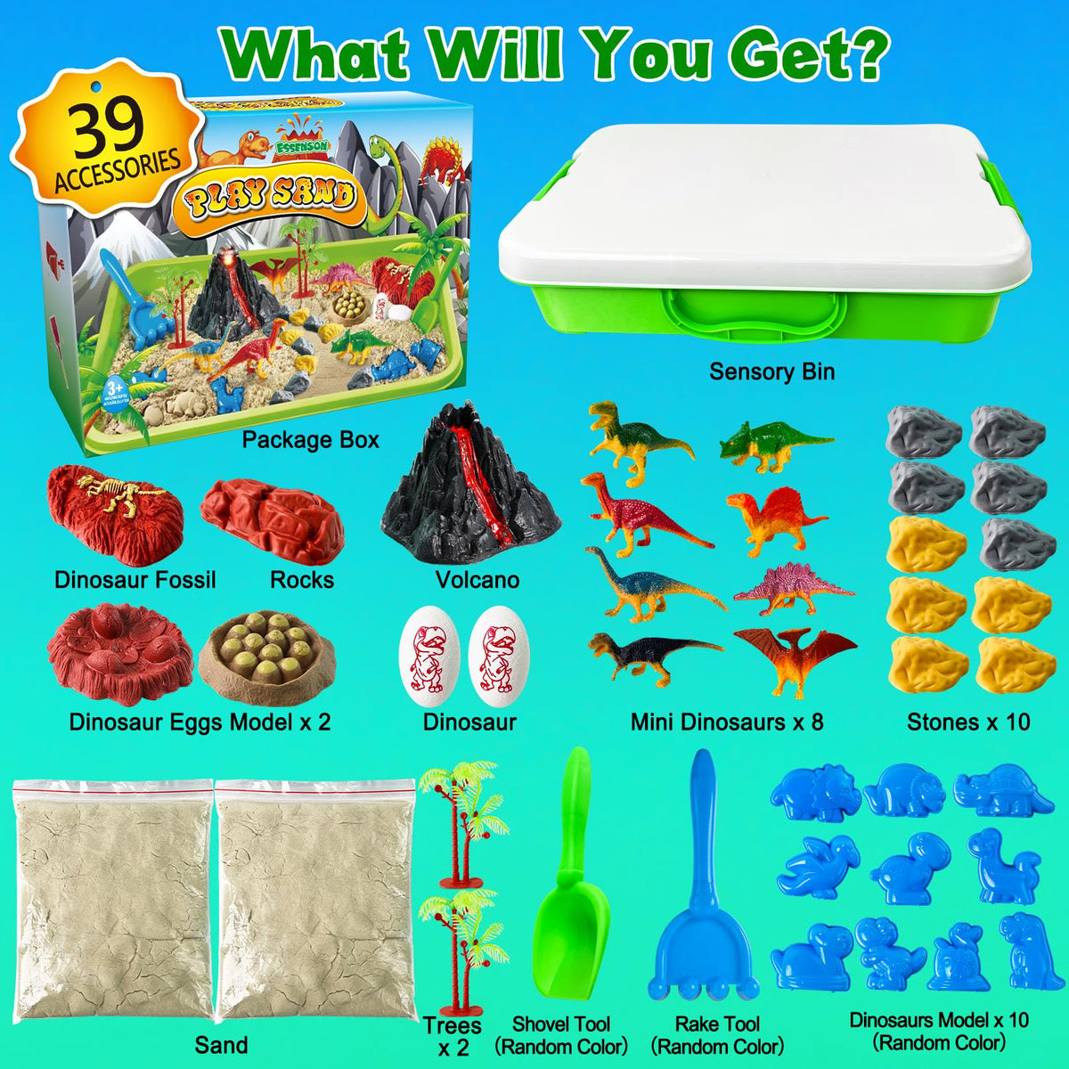 ESSENSON dinosaur molds and fossils for hands-on discovery.