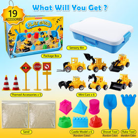 ESSENSON mini construction trucks to spark pretend play and fine motor skills.