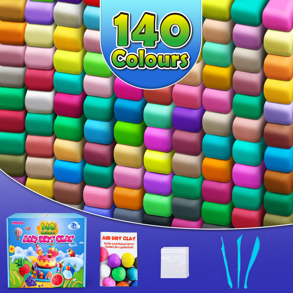 ESSENSON modeling clay for kids – sparks imagination and improves fine motor skills during crafts