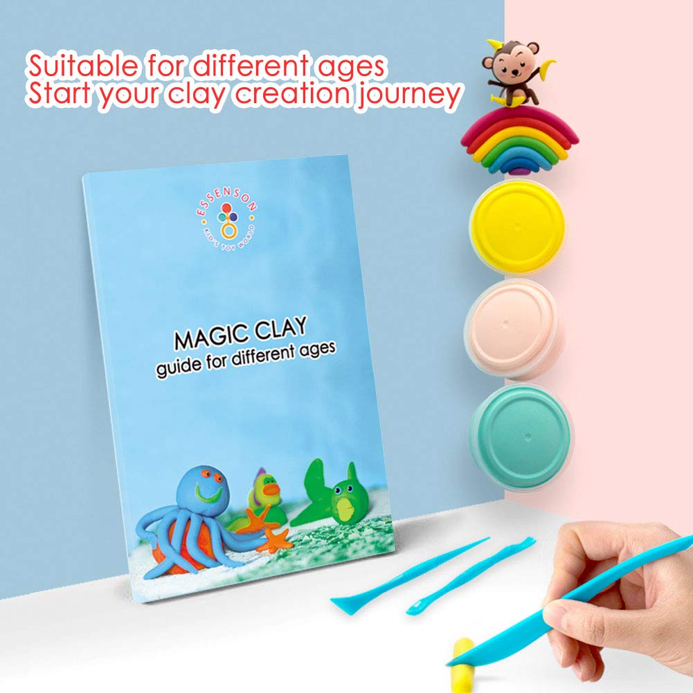 ESSENSON Modeling Clay Kit soft, non-messy clay ideal for calm crafting sessions