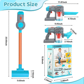 Essovee educational play features promote color recognition and creativity during pretend cleaning