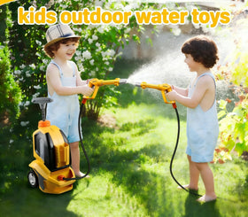 Essovee Kids Clean Car Wash Toy side view energizes outdoor pretend cleaning play.