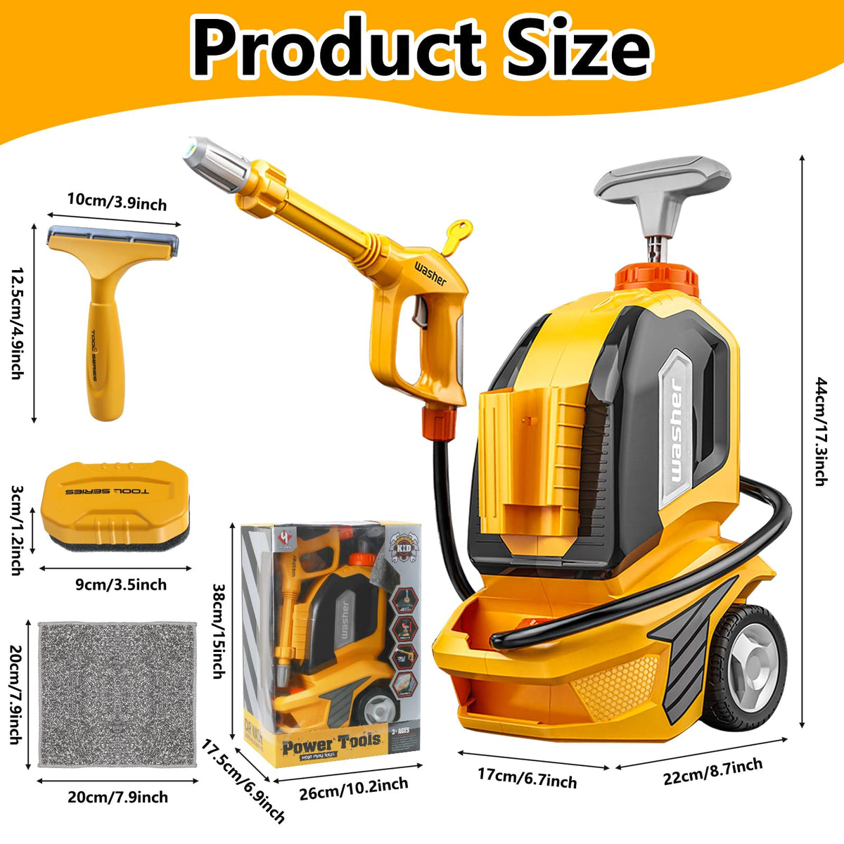 Essovee Kids Clean Car Wash Toy great for water-friendly summer playtime.