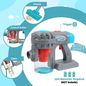 Essovee toddler vacuum with ergonomic handle designed for small hands and easy maneuvering