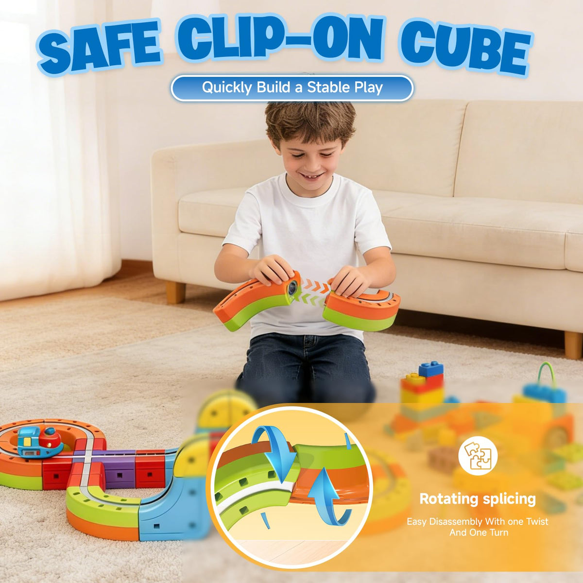 ESSVEIGQUA Safe magnets and durable parts withstand busy playdates.