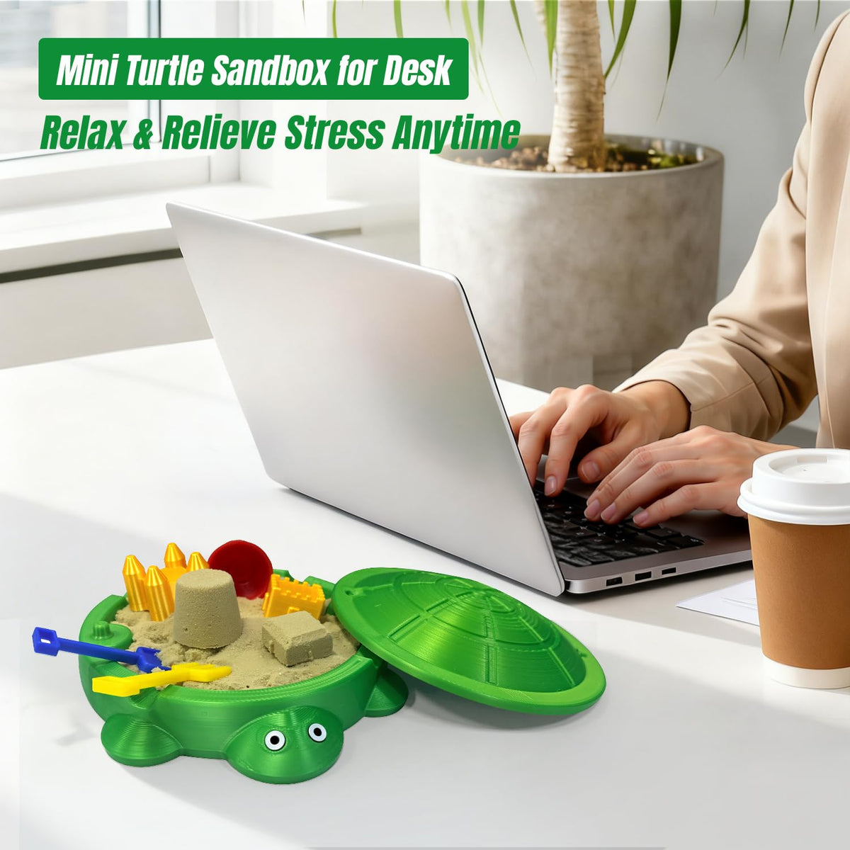 Estairkas turtle desk tools for shaping and raking on a desk.