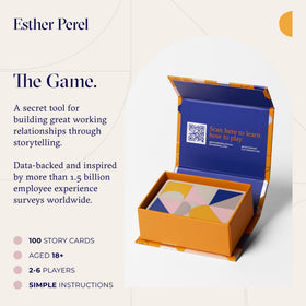 ESTHER PEREL team-lunch icebreaker cards spark casual bonding and idea sharing