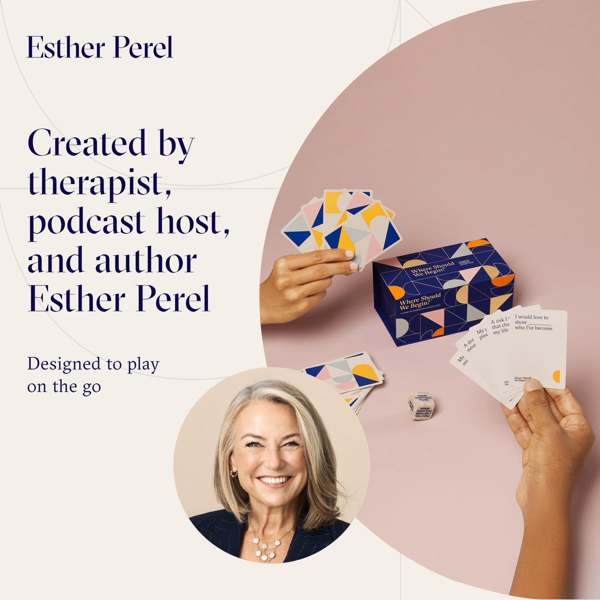 ESTHER PEREL Where Should We Begin? prompt cards spark meaningful talks