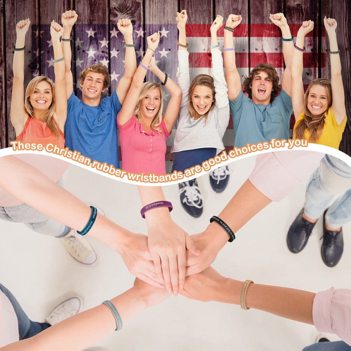 Estune Positive Words Print Wristbands visible encouragement you can wear.
